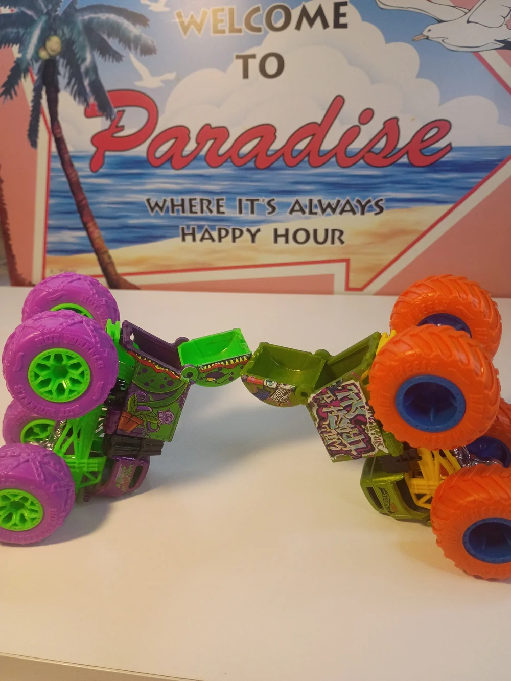 Hot Wheels Monster Trucks (Will Trash It All & Will Eat It All) 1/64 Scale